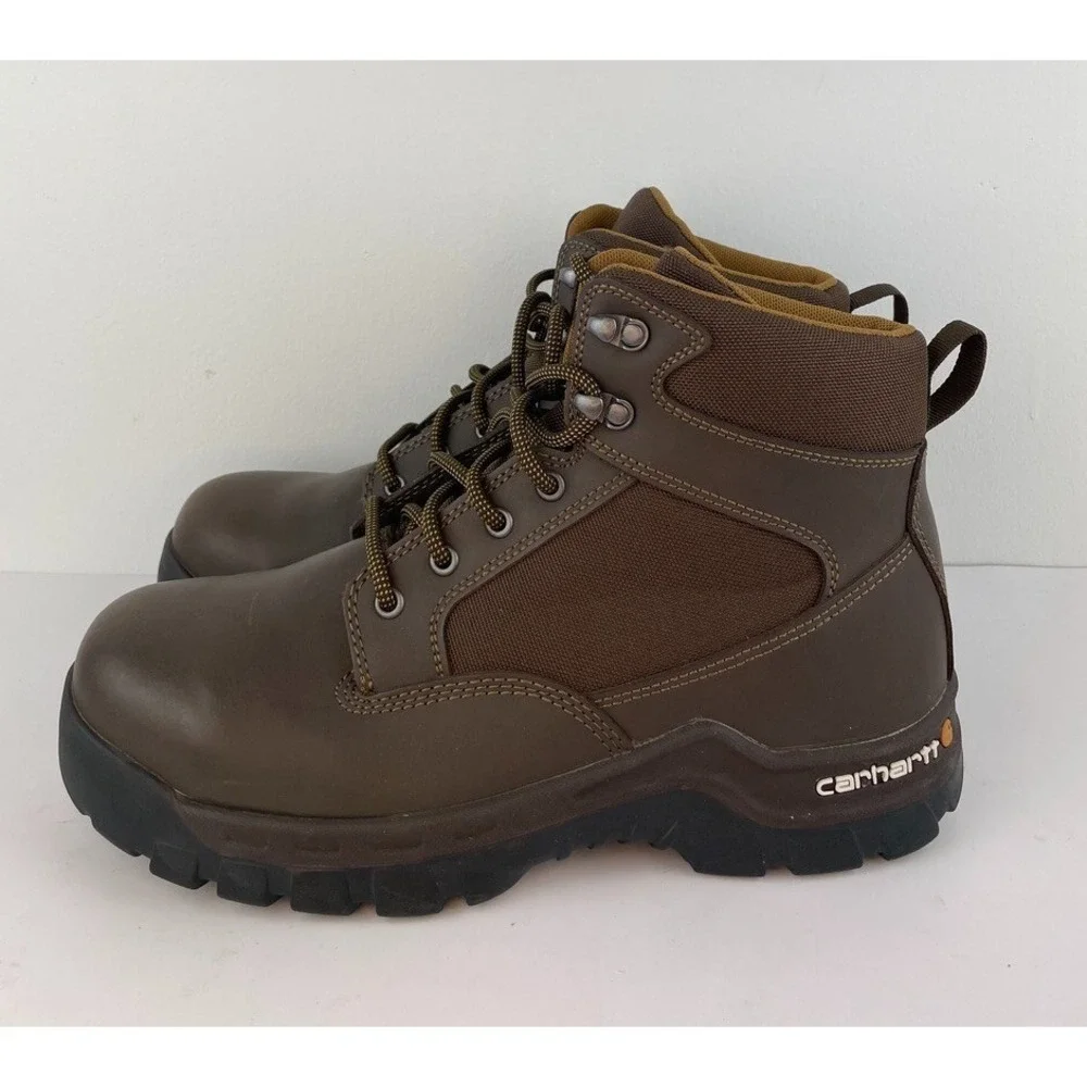 Carhartt Brown Rugged Flex 6 Inch Lace Up Work Boots Men's Size EU 44 M NWOB